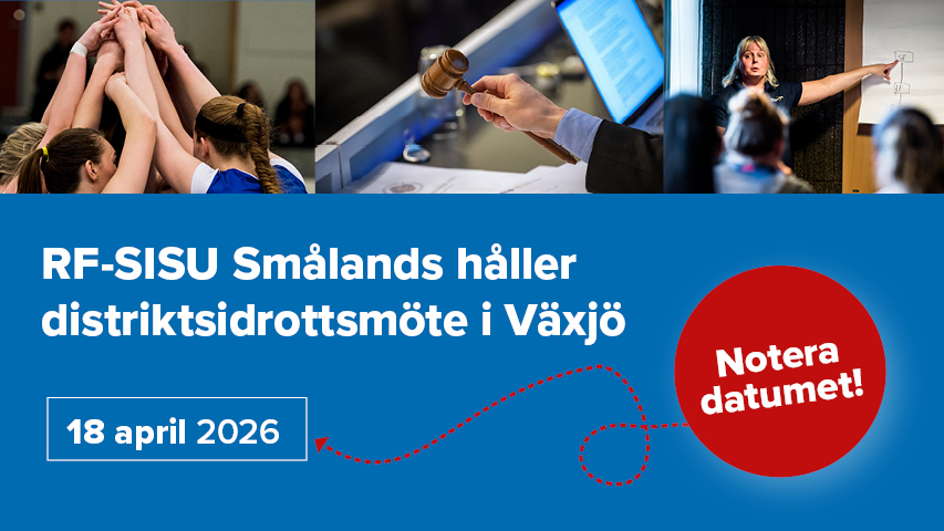 Bild av kungörelse av distriktsidrottsmöte 2026