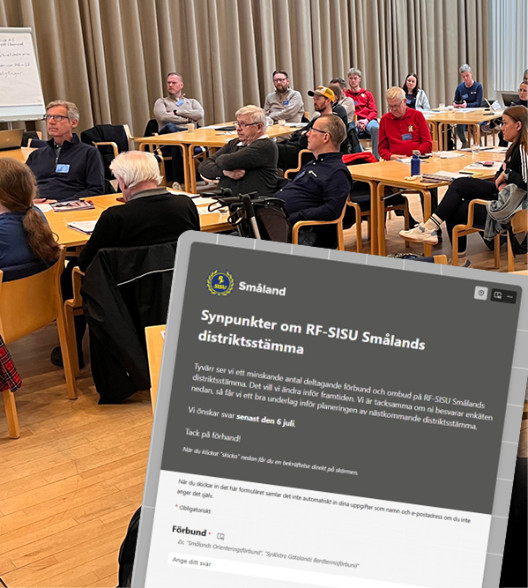 Enkät om RF-SISU Smålands distriktsstämma