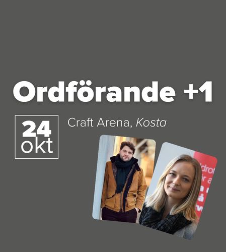 Dekorationsbild för Ordförande+1 – och länk till  mer information