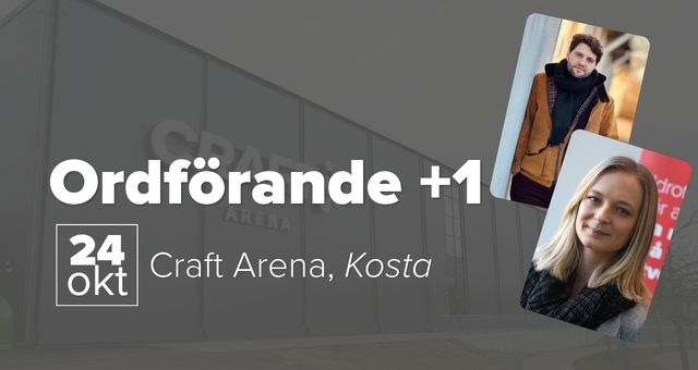 Bild på föreläsare i Kosta
