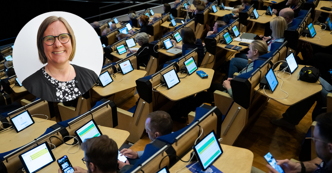 Tf. distriktsidrottschef Karin Carlsson deltog på Riksidrottsmötet.