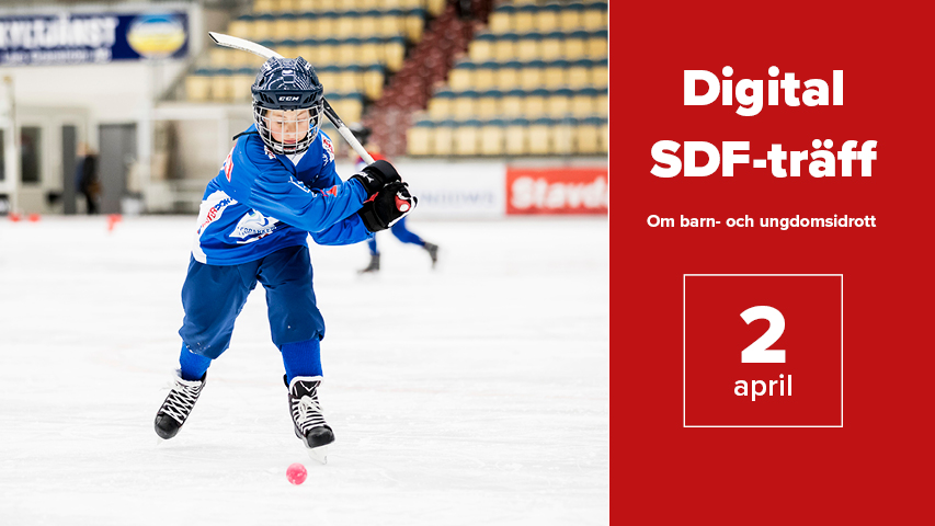 Pojke som spelar bandy.